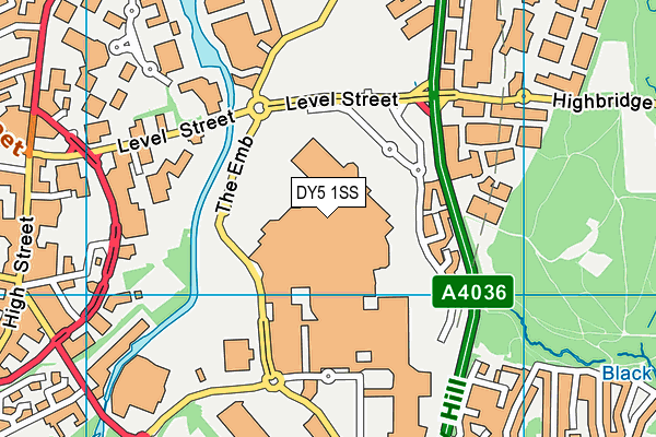 DY5 1SS map - OS VectorMap District (Ordnance Survey)