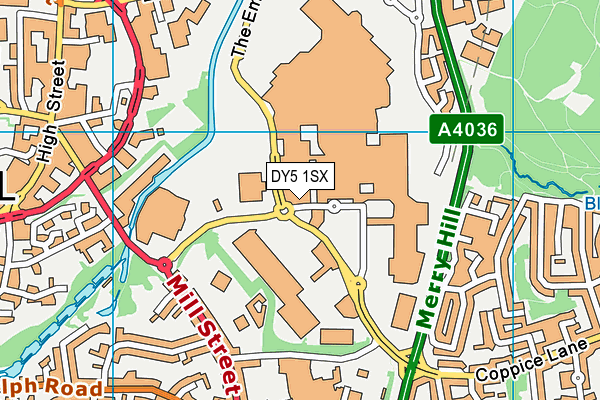 DY5 1SX map - OS VectorMap District (Ordnance Survey)