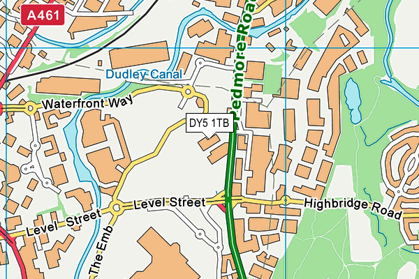 DY5 1TB map - OS VectorMap District (Ordnance Survey)
