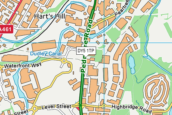 DY5 1TP map - OS VectorMap District (Ordnance Survey)