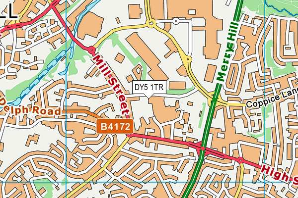 DY5 1TR map - OS VectorMap District (Ordnance Survey)
