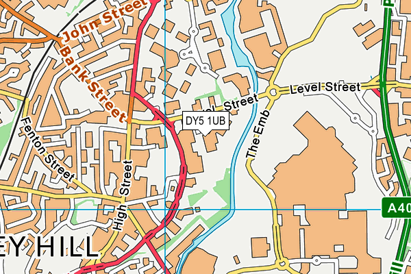 DY5 1UB map - OS VectorMap District (Ordnance Survey)