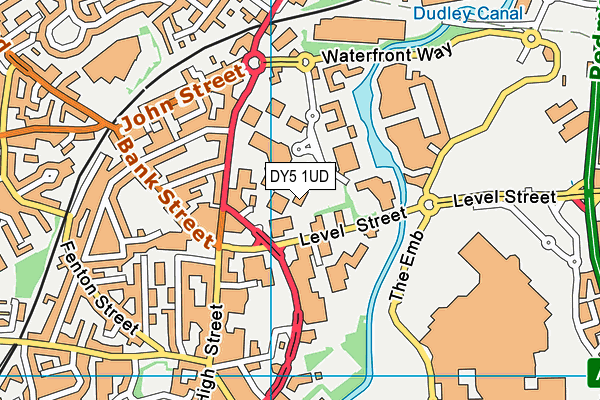 DY5 1UD map - OS VectorMap District (Ordnance Survey)