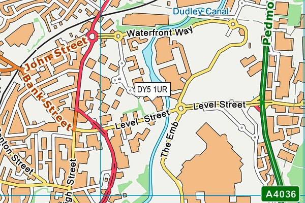 Le Club Merry Hill Dudley map (DY5 1UR) - OS VectorMap District (Ordnance Survey)
