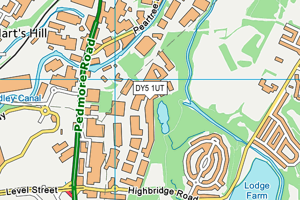 DY5 1UT map - OS VectorMap District (Ordnance Survey)