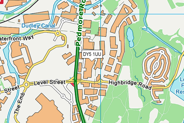 DY5 1UU map - OS VectorMap District (Ordnance Survey)