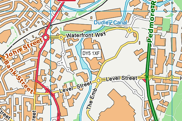 DY5 1XF map - OS VectorMap District (Ordnance Survey)