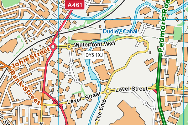 DY5 1XJ map - OS VectorMap District (Ordnance Survey)