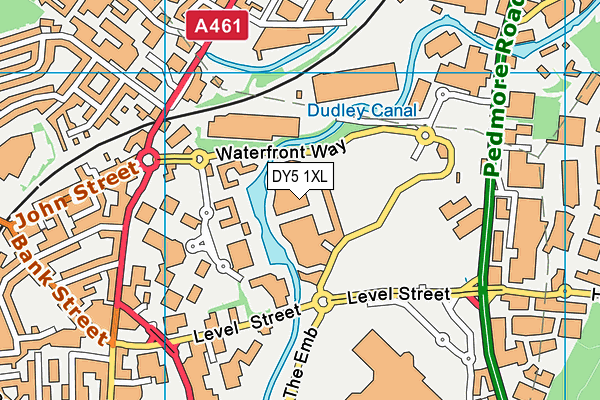 DY5 1XL map - OS VectorMap District (Ordnance Survey)