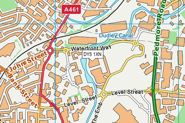 DY5 1XN map - OS VectorMap District (Ordnance Survey)
