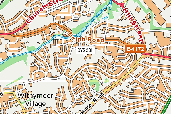 DY5 2BH map - OS VectorMap District (Ordnance Survey)