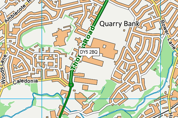 DY5 2BQ map - OS VectorMap District (Ordnance Survey)