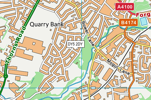 DY5 2DY map - OS VectorMap District (Ordnance Survey)
