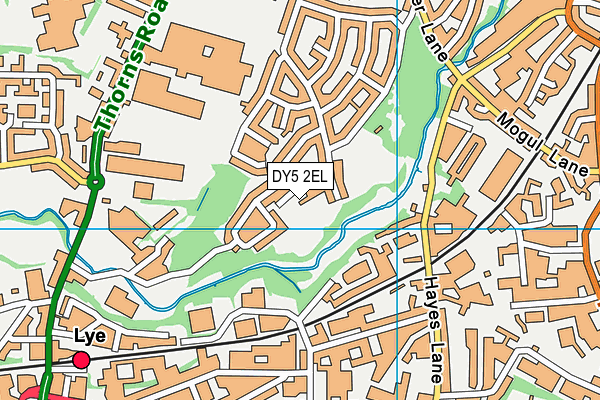 DY5 2EL map - OS VectorMap District (Ordnance Survey)