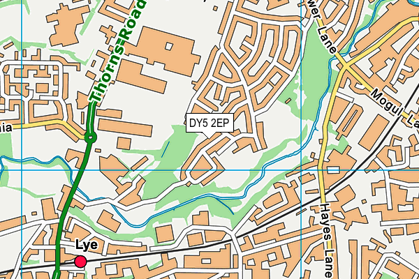 DY5 2EP map - OS VectorMap District (Ordnance Survey)