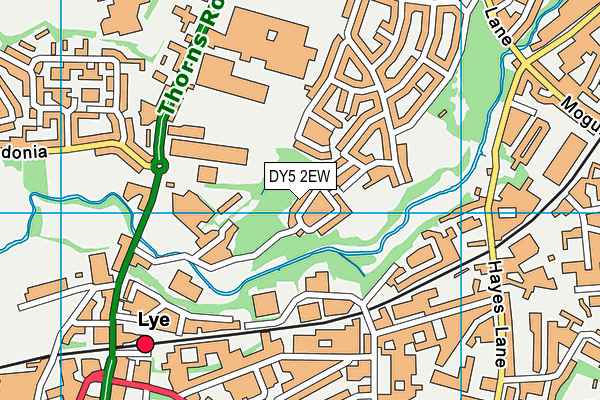 DY5 2EW map - OS VectorMap District (Ordnance Survey)