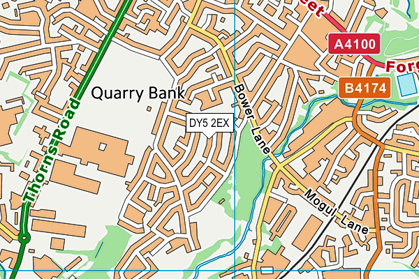DY5 2EX map - OS VectorMap District (Ordnance Survey)