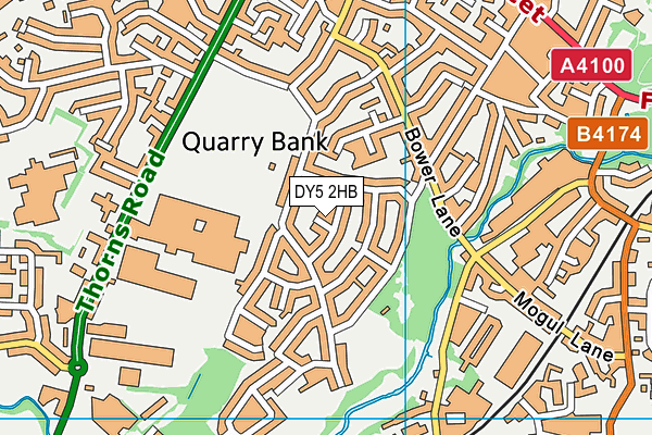 DY5 2HB map - OS VectorMap District (Ordnance Survey)