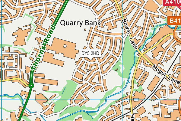 DY5 2HD map - OS VectorMap District (Ordnance Survey)
