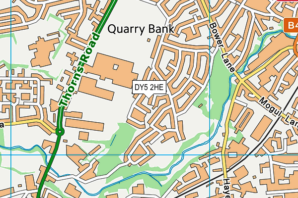 DY5 2HE map - OS VectorMap District (Ordnance Survey)