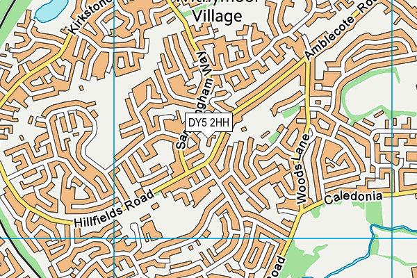 DY5 2HH map - OS VectorMap District (Ordnance Survey)