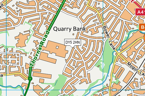 DY5 2HN map - OS VectorMap District (Ordnance Survey)