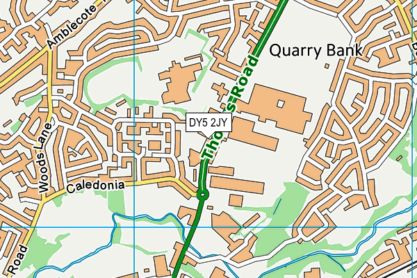 The Old Park School map (DY5 2JY) - OS VectorMap District (Ordnance Survey)