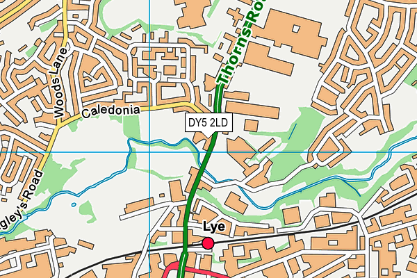 DY5 2LD map - OS VectorMap District (Ordnance Survey)