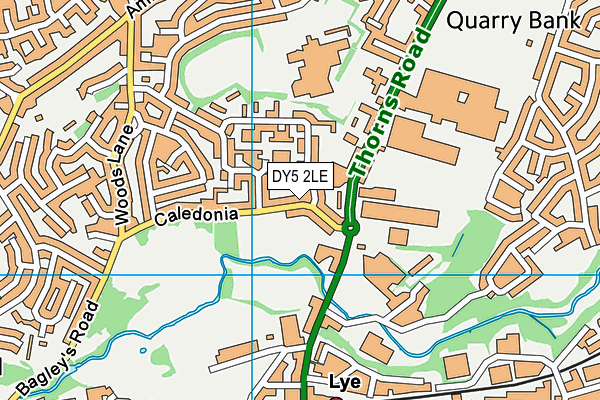 DY5 2LE map - OS VectorMap District (Ordnance Survey)