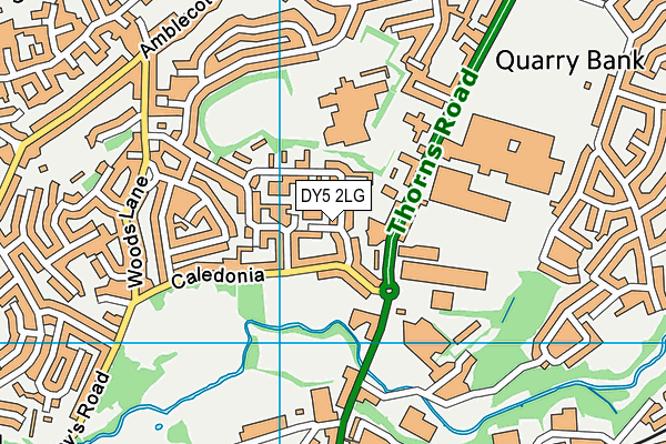 DY5 2LG map - OS VectorMap District (Ordnance Survey)