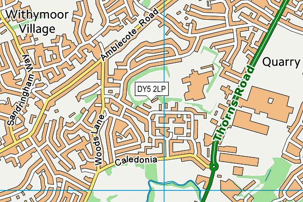 DY5 2LP map - OS VectorMap District (Ordnance Survey)