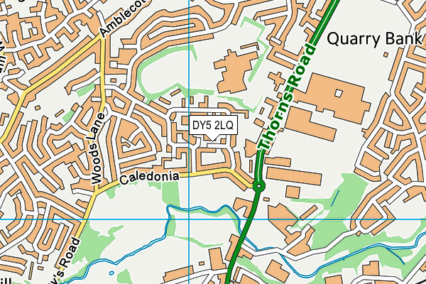DY5 2LQ map - OS VectorMap District (Ordnance Survey)
