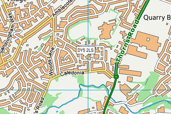DY5 2LS map - OS VectorMap District (Ordnance Survey)