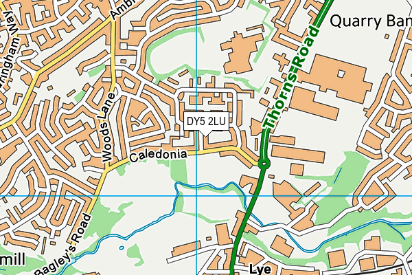 DY5 2LU map - OS VectorMap District (Ordnance Survey)