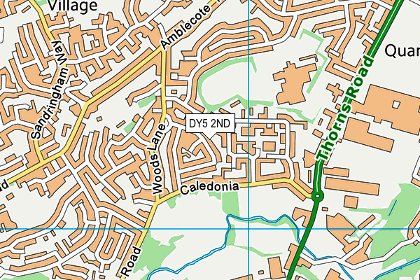 DY5 2ND map - OS VectorMap District (Ordnance Survey)