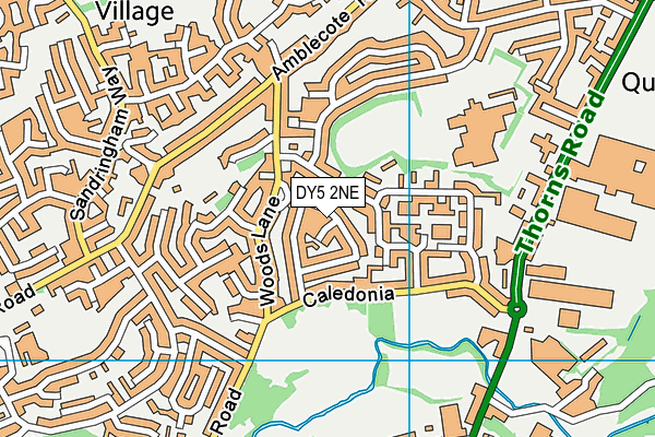 DY5 2NE map - OS VectorMap District (Ordnance Survey)
