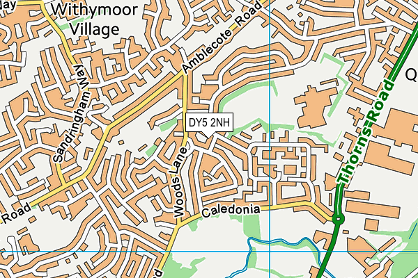 DY5 2NH map - OS VectorMap District (Ordnance Survey)