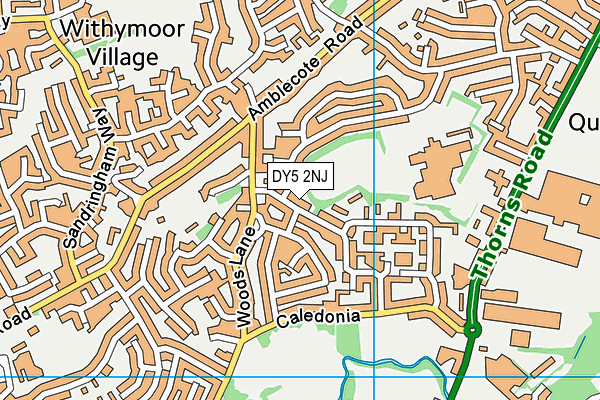 DY5 2NJ map - OS VectorMap District (Ordnance Survey)