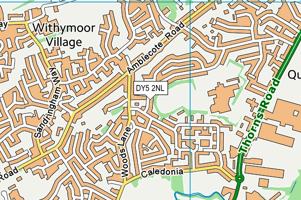 DY5 2NL map - OS VectorMap District (Ordnance Survey)