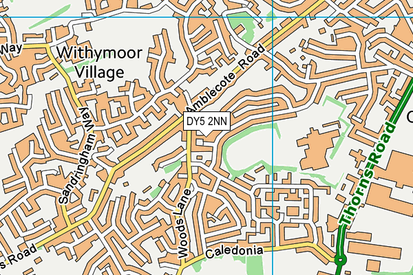 DY5 2NN map - OS VectorMap District (Ordnance Survey)