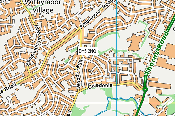 DY5 2NQ map - OS VectorMap District (Ordnance Survey)