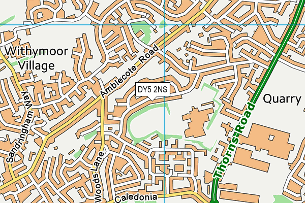 DY5 2NS map - OS VectorMap District (Ordnance Survey)