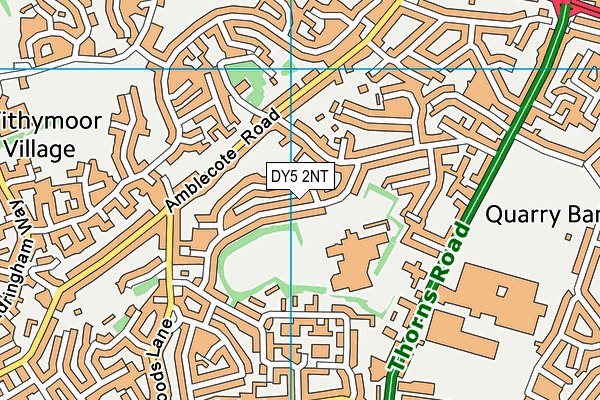 DY5 2NT map - OS VectorMap District (Ordnance Survey)