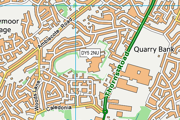 DY5 2NU map - OS VectorMap District (Ordnance Survey)