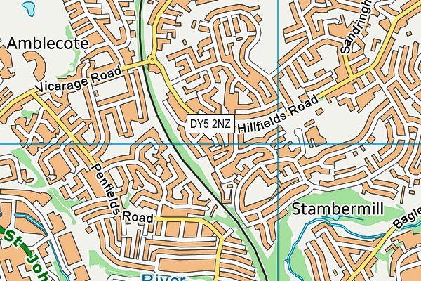 DY5 2NZ map - OS VectorMap District (Ordnance Survey)