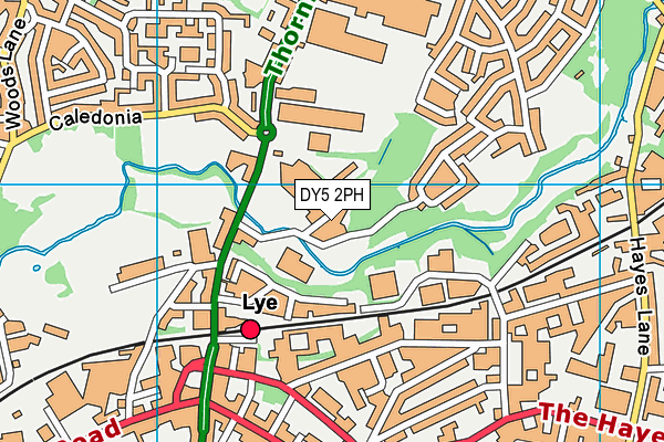 DY5 2PH map - OS VectorMap District (Ordnance Survey)