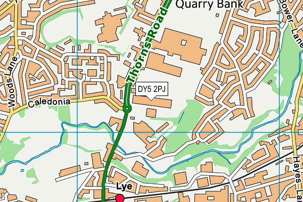 DY5 2PJ map - OS VectorMap District (Ordnance Survey)