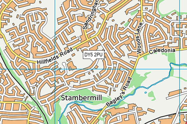 DY5 2PU map - OS VectorMap District (Ordnance Survey)