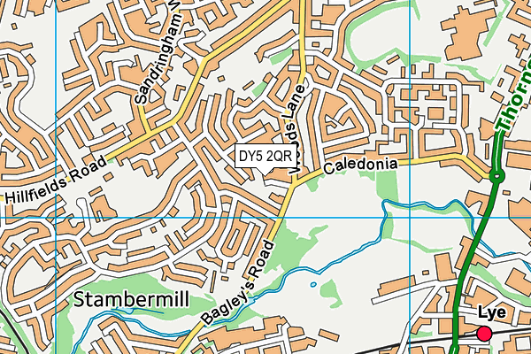 DY5 2QR map - OS VectorMap District (Ordnance Survey)