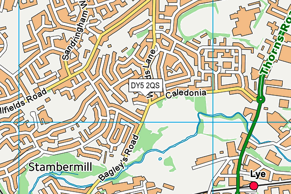 DY5 2QS map - OS VectorMap District (Ordnance Survey)
